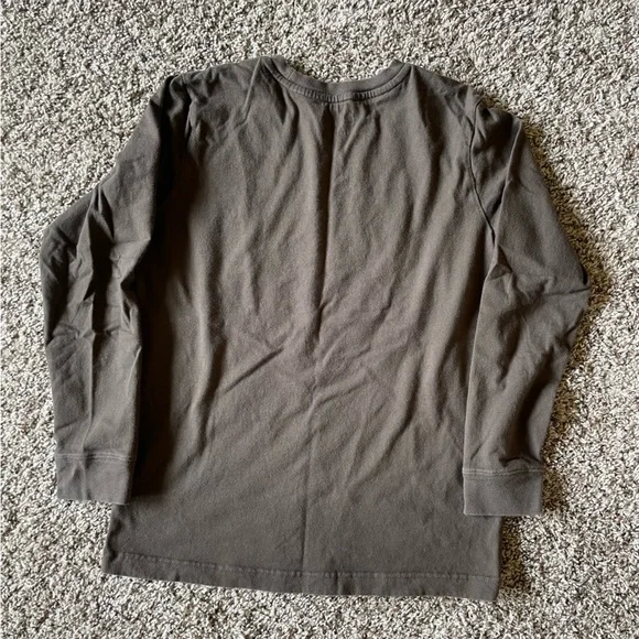 Long sleeve brown tee t-shirt Boys XL 14/16 - Picture 2 of 3